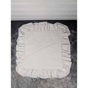 Vtg Hand Quilted 12" Snowflake Pillow Case Cottagecore Grannycore ShabbyChic